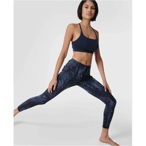 Sweaty Betty Super Soft 7/8 Active Blue Floral Print Leggings // S - Picture 14 of 14